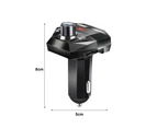 Bluetooth-compatible Player HiFi Stereo LED Display Exquisite USB Car Charger Radio Player for ATV - Black