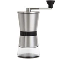 Manual Coffee Grinder,Hand Coffee Bean Grinder with removable container,8 Grind Settings, Stainless Steel portable Hand Crank Mill