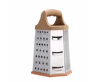 Professional Box Graters with Container, Stainless Steel 6 Sides, Kitchen Slicer Shredder Zester Grater-style 1