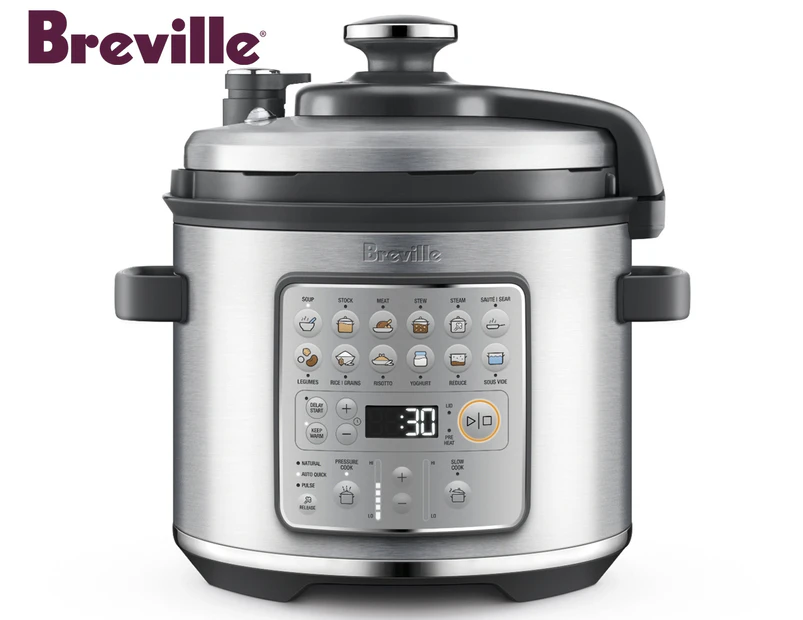 Breville 6L The Fast Slow GO Pressure Cooker - BPR680BSS