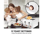 Pronti Toaster, Kettle & Coffee Machine Breakfast Set - White