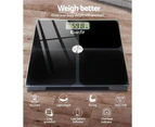 Everfit Body Fat Bathroom Scale Weighing Tracker Gym 180KG