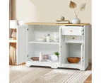 Oikiture Buffet Sideboard Cabinet Storage Cupboard Hallway Kitchen Drawers Table