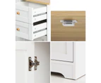 Oikiture Buffet Sideboard Cabinet Storage Cupboard Hallway Kitchen Drawers Table