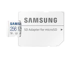 Samsung 256GB EVO Plus Micro SDXC Memory Card with Adaptor - 130MB/s