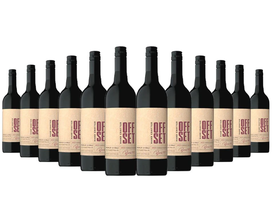 Off Set Shiraz 2023 Red Wine - 12 Bottles