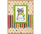 Stampendous Perfectly Clear Stamps - Thankful Kitty