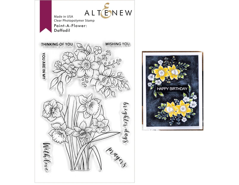Altenew Clear Stamps - Paint-A-Flower: Daffodil ALT4193