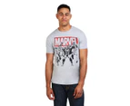 Marvel Mens Trio Heroes T-Shirt (Sports Grey Marl) - TV1582