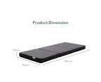 GOMINIMO 3 Fold Folding Mattress Single Dark Grey