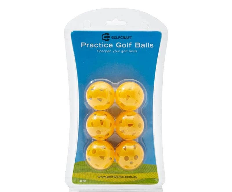 Golf Craft Practice Golf Balls 6pk - Orange