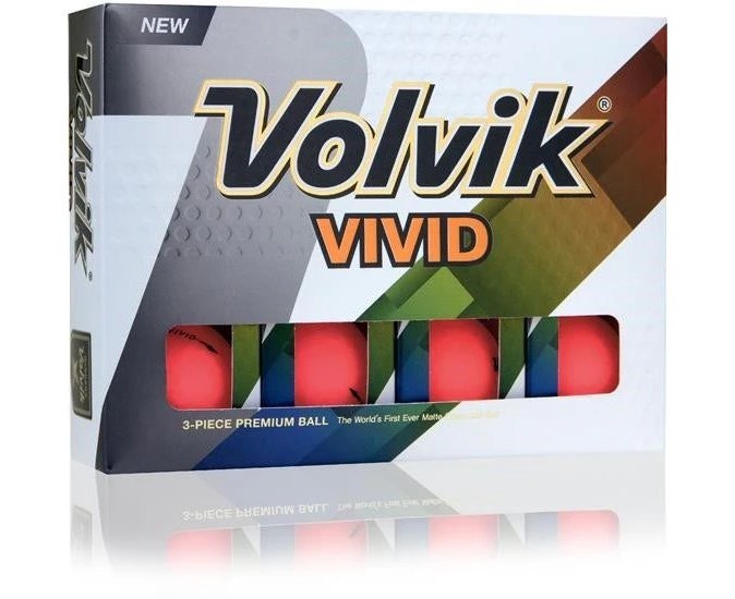 Volvik Vivid Golf Balls - Pink