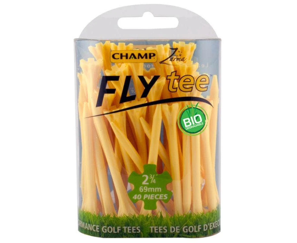 Champ Fly Tee 2 3/4" Golf Tee - Yellow 30pk