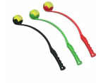 3 x Pet Dog Puppy Tennis Ball Launcher Chucker Thrower Long 64cm with Tennis ball