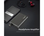 HiFi Headphone Amplifier Heavy Bass Subwoofer Easy to Carry Compact Anti-crack Portable Two-Stage Small Size AUX Audio Tuning HiFi - Black