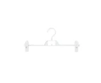 5Pcs Clothes Rack Removable Traceless Non-marking Anti-slip Strong Bearing Adjustable Sturdy Construction Multipurpose Smooth Edges Coat Hanger-White