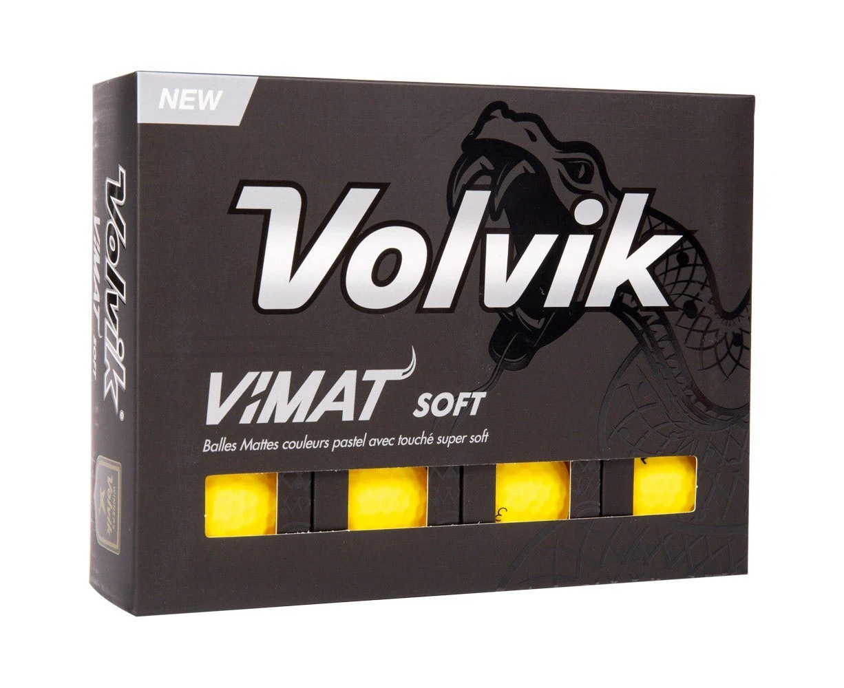 Volvik ViMat Golf Balls - Yellow