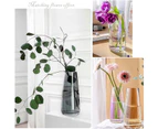 Ins Modern Glass Vase Irised Crystal Clear Glass Vase for Home Office Decor