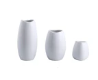Vases Set of 3 White Ceramic Vase Home Decorations for Living Room Table Vases Office Décor