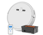 Advwin 3-in-1 Robot Vacuum Cleaner 2500Pa Strong Suction Self-Charging White