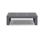 Santorini 3+1+1 Aluminium Lounge Setting with Coffee Table - Outdoor Lounges - Charcoal