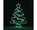 Solight Christmas Tree Light LED Strip Rope Xmas Decoration Holiday Ornament Outdoor Indoor IP65 125x88cm XL Size