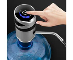 USB Rechargeable Automatic Electric Water Pump Dispenser Water Drinking Bottle - Silver