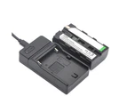 Centaurus USB Battery Charger for Sony NP-F550/F570/F750/F970/F770/F960/F330 Action Camera-Black