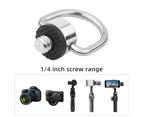 Centaurus 1/4inch Metal D-Ring Camera Tripod Monopod Screw Adapter for Quick Release Plate- 1pc