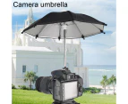 Centaurus DSLR Camera Umbrella Universal Hot Shoe Cover Photography Accessory Camera Sunshade Rainy Holder for Canon-Black