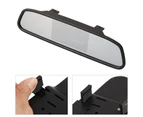 LCD  Wide Viewing Angle Night Vision 4 LED 5-Inch Car Parking  Camera for Car - Black