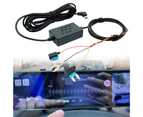 Hard Wire Heat Resistant Stable Transmission 12V/24V Mini USB Hardwire Lead Kit for Car - Black