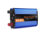 Car Power Transformer Intelligent Modified Sine Wave Digital Display 1200W 12/24/36/48/60V to 220V Car Inverter Adapter for Outdoor