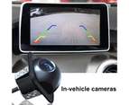 Reversing Rearview Camera Guiding Line Waterproof Compact Professional Auto Parking  for Car - Black