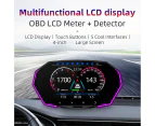 F11 Car HUD Multifunctional Sensitive Touch Control Inclinometer Car Level Sensor HUD for Van - Black
