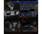 Driving Recorder Wide Angle Night Vision Full Clear 1080P 2.0 Inch Car DVR Camera Dash Cam for Vehicle - Black
