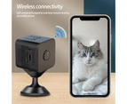 Centaurus 1 Set Wi-Fi Camera Connection Built-in Mic Real-time Alarm Privacy Protection Wi-Fi Security Camera with Loop Playback Function-Black