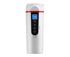 Car Heating Cup Digital Display Universal 304 Stainless Steel 12V 24V Truck Water Kettle for Self-driving Tour - B2