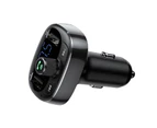 FM Transmitter Deep Bass Easy to Install Exquisite Bluetooth-compatible V4.2 Car Music Player for iPhone - Black