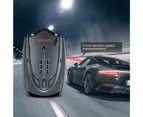 Car Radar Detector Long Range 360 Degree Detecting Plastic Full Frequency Detection Speed Radar Detector for Vehicle - Black