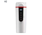 Car Heating Cup Digital Display Universal 304 Stainless Steel 12V 24V Truck Water Kettle for Self-driving Tour - A2