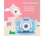 Centaurus X8 Cartoon Digital 2.0Inch 1080P 20MP Rechargeable Kids Camera Toy Children Gift-Blue Calf