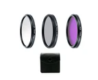 Centaurus Professional UV CPL Polarizer FLD Photo Photography Filter Kit for SLR Camera- 72mm