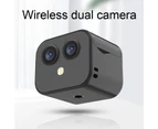 Centaurus Wireless Camera Networkless Recording Large Capacity Expansion Two-way Voice 1080P Square Dual Camera for Windows XP /7/ Vista /8/10-Black