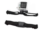 Centaurus Adjustable Bicycle Sports Vented Action Camera Helmet Strap Mount Belt for GoPro-Black
