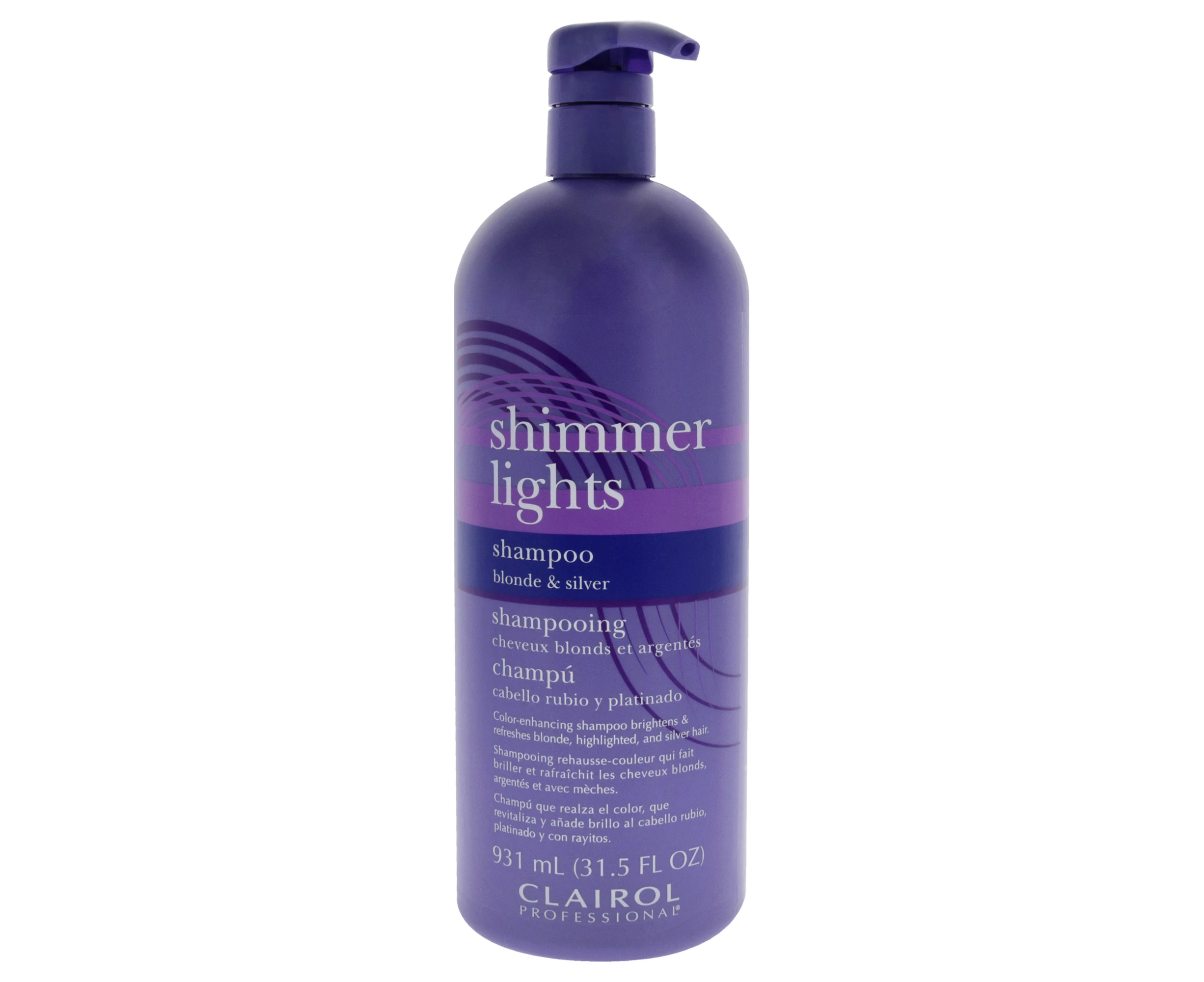 Clairol Shimmer Lights Blonde and Silver Shampoo for Unisex 31.5 oz Shampoo