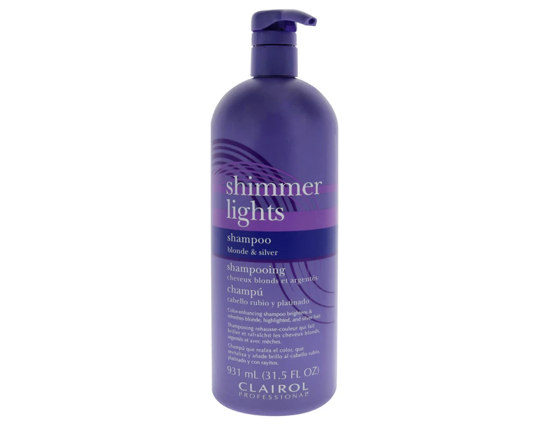 Clairol Shimmer Lights Blonde and Silver Shampoo for Unisex 31.5 oz Shampoo
