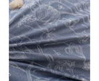 Dreamaker Nature 100% Cotton Quilt Cover Set - Blue