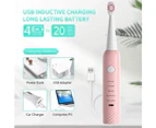 Sonic Electric Toothbrushes for Kids-5 Modes Waterproof USB Charging Rechargeable Ultrasonic Toothbrushes,Replacement Brush Heads