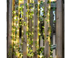 Fairy Garden LED String Lights Artificial Flower Leaf Garland Christmas Lights for Outdoor Home Wedding Party Patio Decorations - 2M 20LEDS